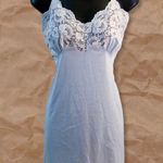 Vintage Light Blue Lace Neckline Slip Dress Photo 12