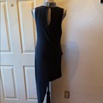 Chic Asymmetrical Black Dress Size L Photo 4