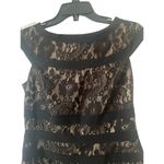 Adrianna Papell black lace illusion dress, Size 8, $32, B53 Photo 1