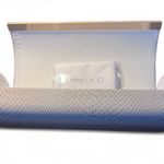 Jimmy Choo   Faux Snake Skin Glasses Case with Cloth Cream Gold OS New Photo 1