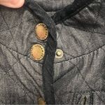 Ralph Lauren Lauren Jeans Co quilted grey lined denim barn style jacket size medium Photo 6