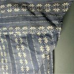 Vince Camuto Breezy Casual Cotton Top. Mandarin collar, V neck, high-low hem. Photo 8