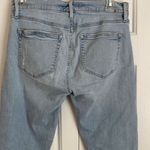 Loft Modern Skinny Crop Jeans Raw Edge Hem Light Wash Size 25/0 Photo 6