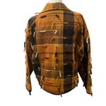 New Directions Rustic Shabby Chic Southwestern Cowgirl Patchwork Jacket Top Sz S Orange Photo 5