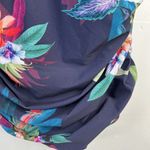 City Chic  Size S 16 Swimsuit Elba One Piece Off The Shoulder Tropical Print NEW Photo 5