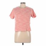 ZARA  Women’s Orange Textured cut off cropped knit Sweater Photo 1