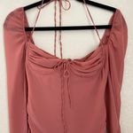 House Of CB 'Baby 'Pink Chiffon Cutout Halter Mini Dress/Size XS Photo 6