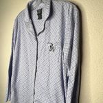 Vintage Laura Ashley Pajama Shirt‎ Blue Size M Photo 2