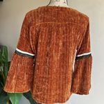THML Velour Bell Sleeve Burnt Orange Sweater Sz Small NWT Photo 8