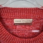 Pilcro Anthropologie Jasmine Chunky Cable Knit Sweater Small Pink Cotton Blend Photo 4