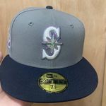 Hat Club marine Metallics Seattle mariners size 7 1/4 brand new Gray Photo 0
