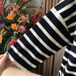 ZARA  STRIPED KNIT CROPPED TUNIC WITH POCKETS in Black/White Photo 4