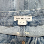 Good American  Good Waist Palazzo Wide Leg Jeans Size 10 Tall Light Wash Photo 3