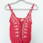 Billabong ‎ Womens Dress Size XS Coral Mini Embroidered Boho Surf Coastal Cowgirl Photo 1