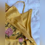 Urban Outfitters Carmen Embroidered Fringe Sleeveless Mini Dress in Yellow - XS Photo 10