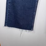 Pilcro  Anthropologie the Annie high rise straight‎ leg jeans raw hem denim blue Photo 4