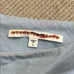 Veronica Beard Scuba Slim-Fit light blue back zip Cropped Pant, size 4, SAMPLE Photo 3