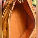 MCM  Cognac Leather Satchel Boston Bag Photo 9