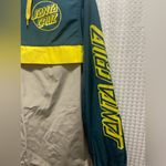 Santa Cruz Hooded Windbreaker Jacket Green Photo 1