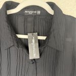 Pretty Little Thing ‎ Dress Black Textured Gathered Long Sleeve Maxi Shirt Plus 20 Photo 2