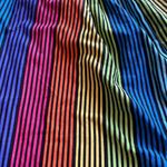 Rouge Helium Rouge Rainbow Striped Jumpsuit Harem Style Stretch Womens Size 3X Photo 6