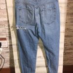 Forever 21 distressed washed jeans size 31 trendy holy jeans tapered bottoms Photo 3