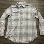 Faherty  Legend Sweater Shirt Shacket Winter Clouds Plaid Size S Cabin Flannel Photo 0