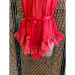 Size M//Vintage Cherry Red Teddy French Cut Lace Trim Size M Photo 2
