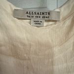 All Saints Cream and Blue Maxi Skirt Photo 3