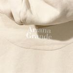 Divided Ariana Grande  H&M Size Medium Cream Graphic Cropped Hooded Sweatshirt Photo 4