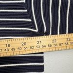 Uniqlo NWT  Women Ripple Striped Crew Neck Sweater Navy White Size L OLDSTOCK Photo 4
