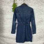 JustFab NWT  Dark Wash Mini Belted Denim Shirt Dress Photo 4