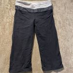 Lululemon  Pants Womens Sz 4 XS Dance Studio Crop Capri Black Relaxed Wide Leg Photo 0