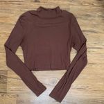 Pitaya Chocolate Cropped Mock Neck Photo 0
