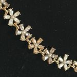Loft Charming Minimalist Floral Crystal Choker in Gold Tone Setting Photo 1