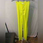 Good American Sheer High Waist Cover-up Pants Electric Lime Size 3 - Large Photo 1