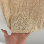 Cowgirl Up Vintage Y2K Beige Cheetah Semi Sheer Horseshoe Cross Graphic Tee Photo 5