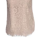 J.Crew  Women’s Lace Ruffle Neck Top Size XS Nude Sleeveless Lined Dress-up Photo 3