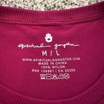 Spiritual Gangster  berry purple sleeveless tank top size M/L Photo 7