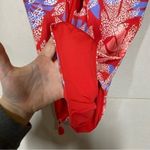 Red Carter  Lace Up Tropical Paradise One Piece Swimsuit Photo 5