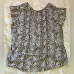 Carolina belle NWT  Gray Snake Print Button Down Blouse! Photo 4
