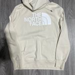 The North Face  Woman’s Large Hoodie Cream Off White Fleece Logo Pullover Photo 1