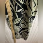 Green and Black Wide Leg Jumpsuit with Tropical Design Size 14 Photo 8