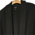 Eileen Fisher  Women’s Size S Black Fleece Cozy Long Oversized Robe Photo 1