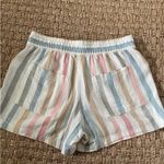 Gap  Women’s Striped Woven shorts size xs pull on Tie Waist Photo 8