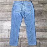 7 For All Mankind Josefina Skinny Boyfriend Light Blue Distressed Jeans Photo 2