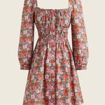 J.Crew Liberty Meadow Song Cinched-Waist Cotton Mini Dress Size 8 Photo 3