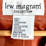 VTG Suede Blazer 6 Hippie Boho Crochet Trim Rust Brown Western Gypsy Festival Photo 8