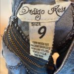 Indigo Rein Lace Up Denim Skirt Mini Photo 3