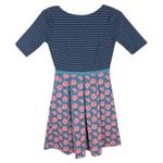 Matilda Jane Small Dress Peyton Fit n Flare A Line Pleated Striped Floral 127 Photo 0